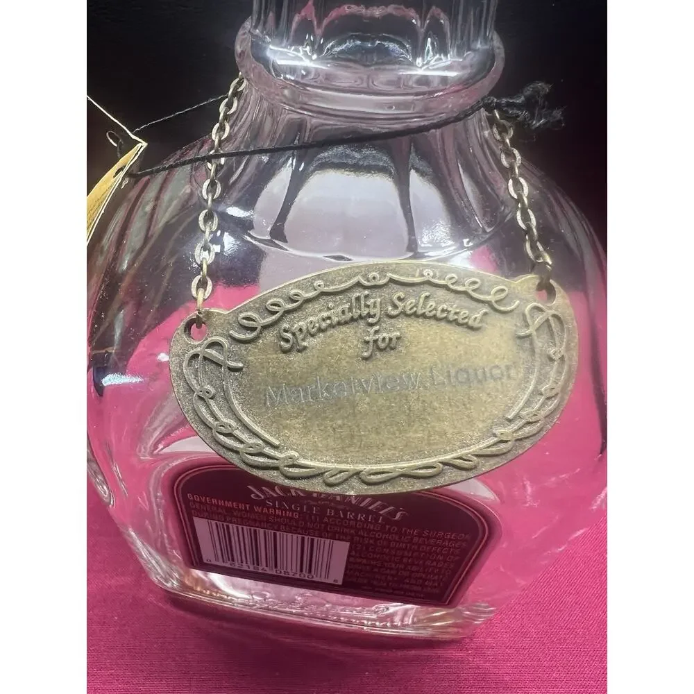 Jack‎ Daniels Single Barrel Bottle 2006 Empty Bottle Name Tag For Marketview Liq